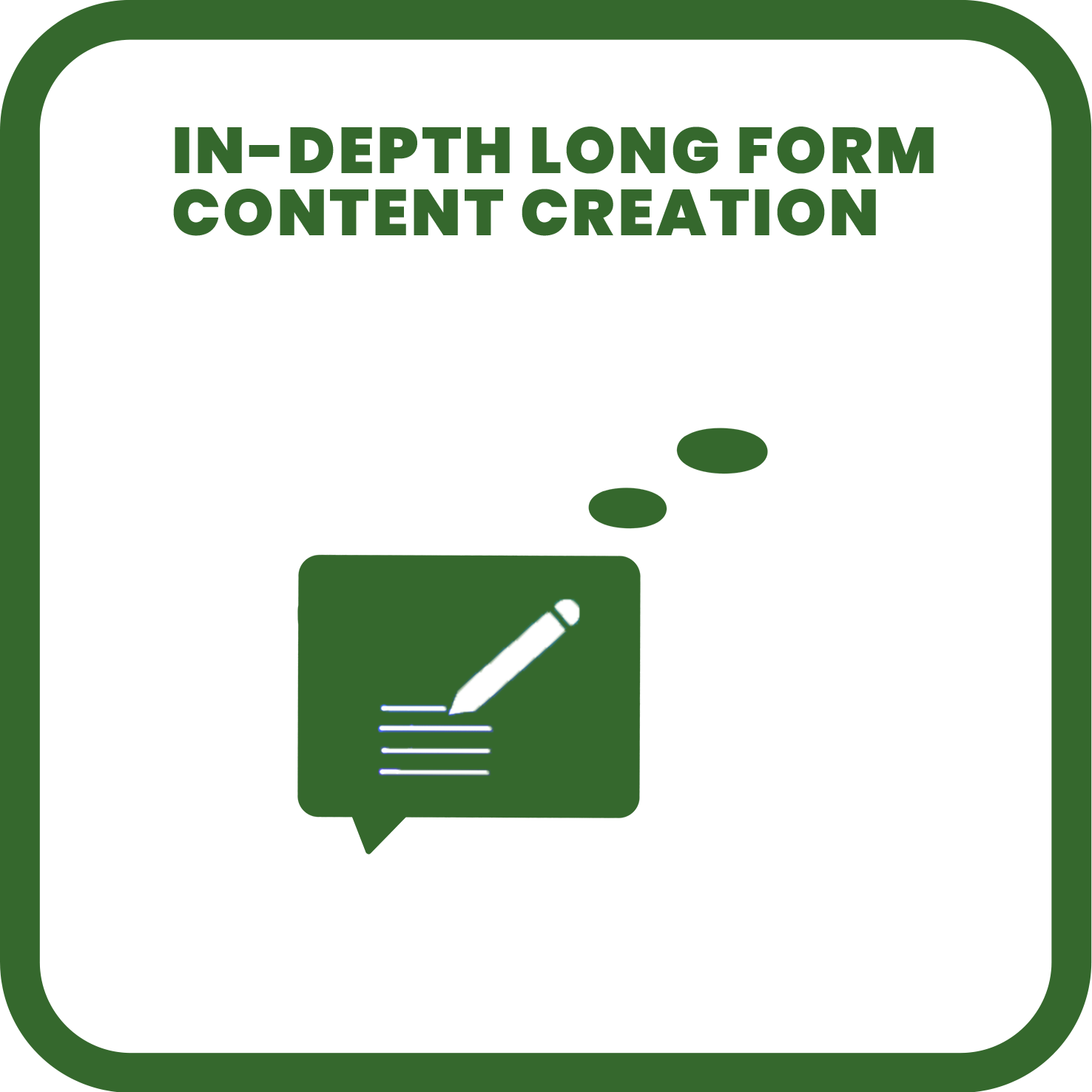 indepth longform content creation